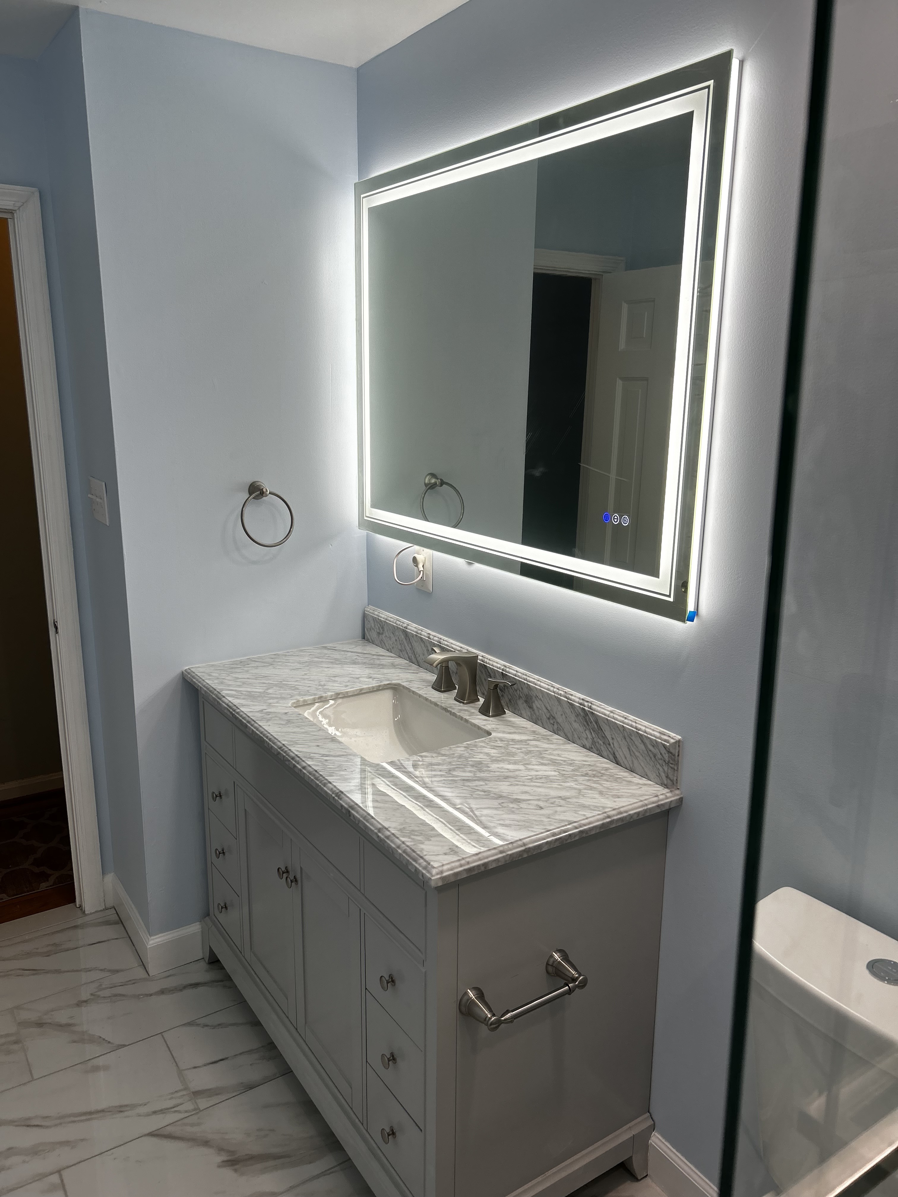 Bathroom with LED Vanity